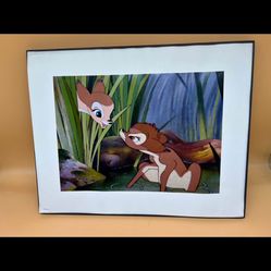 Set Of 4 Disney Bambi Framed Lithographs 