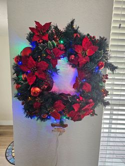 Christmas Wreath with Lights