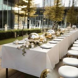 Garden Gazing Ball wedding event decor