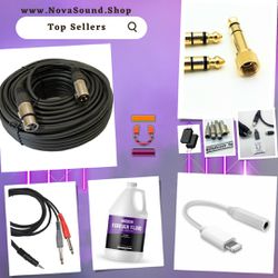 Audio Cables And Adapters Available - Sound, DJs, Miami, Studio, Recording, Connection 