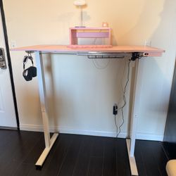 Pink Standing Desk