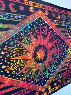 Indian Tied Dyed Twin Tapestry