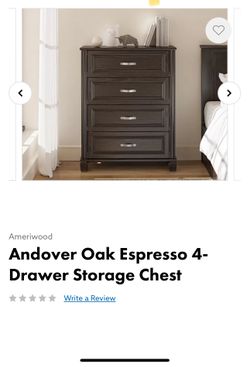 Espresso 4 Drawer Dresser