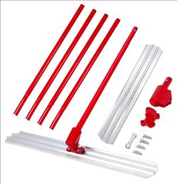Float, 48x8" Aluminum Alloy Concrete Float Tool, with 4 Handles and Bull Float Bracket