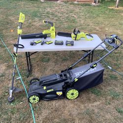 Ryobi Landscape Tools And Batteries 