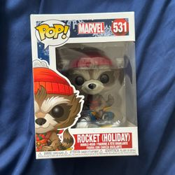 Funko Pop Marvel ROCKET (Holiday)