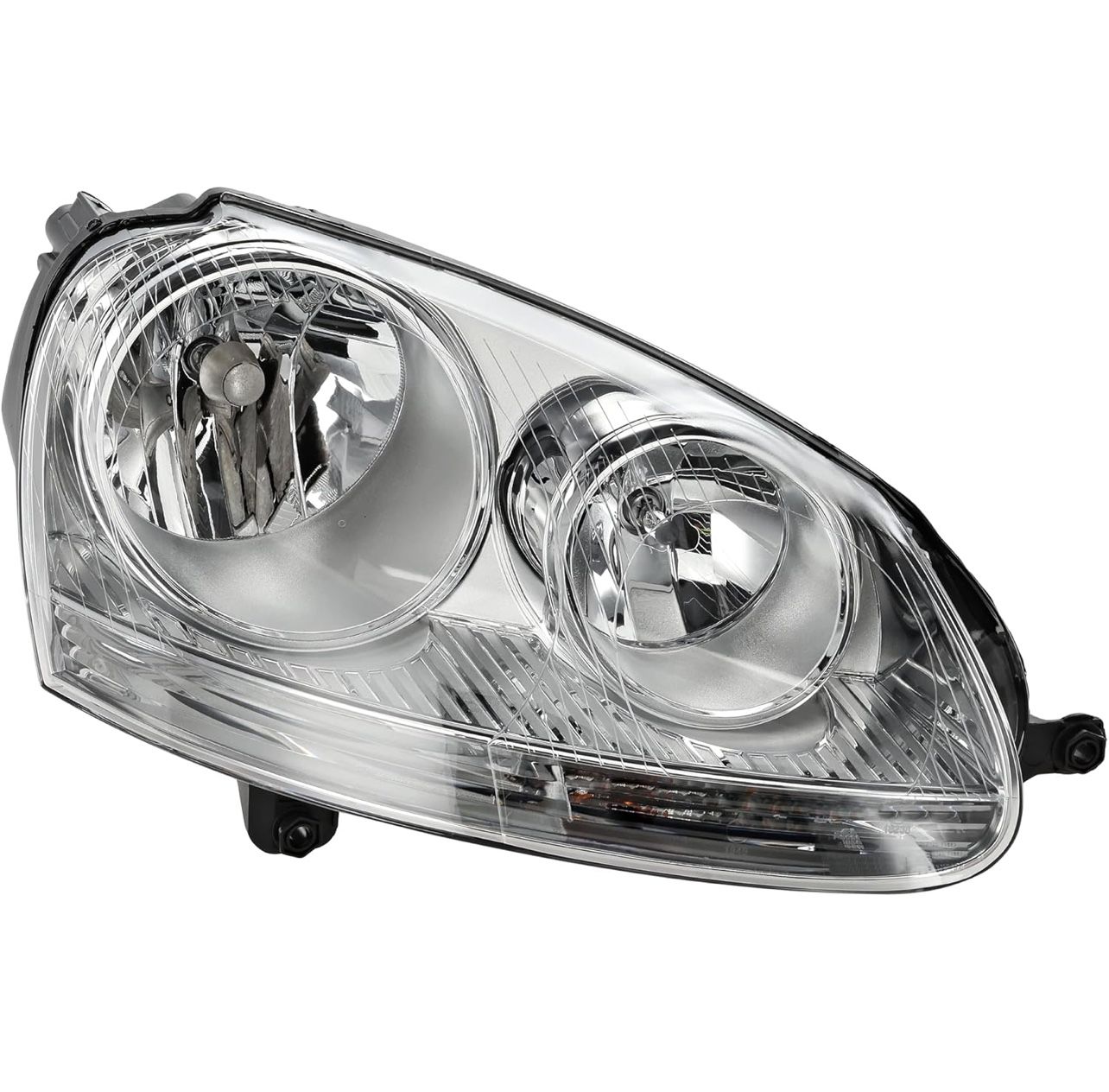 Evan Fischer Passenger Side Headlight for Volkswagen Jetta 2005-2010 Halogen With bulb(s) Sedan & Wagon, 5th Generation Replaces# 1KS