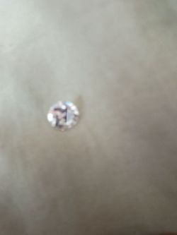 Loose Round Faceted Clear Gemstone