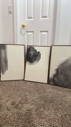 Abstract Canvas Wall Art Set of 3