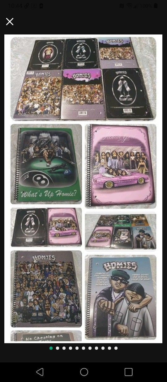 New 6pcs Homie Notebooks