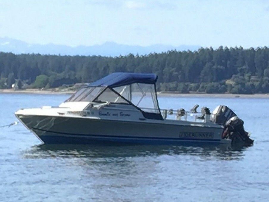 1987 - 18ft Tiderunner power boat with 115hp yamaha