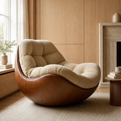 Modern Curved Lounge Chair