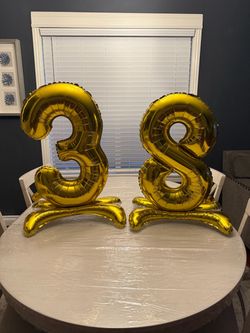 Birthday balloons 3&8