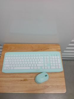 Wireless Keyboard and Mouse Combo Mint