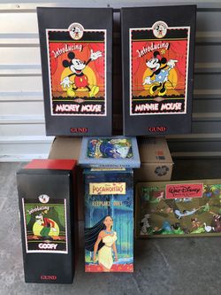 Mikey and Minnie and Goofy Antiques 1990 Gund