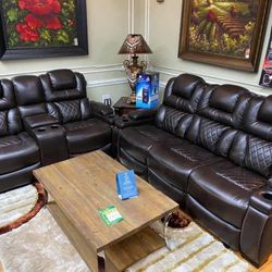 Power Reclining Sofa Or Love Seat In Stock $1599 Each Your Choice