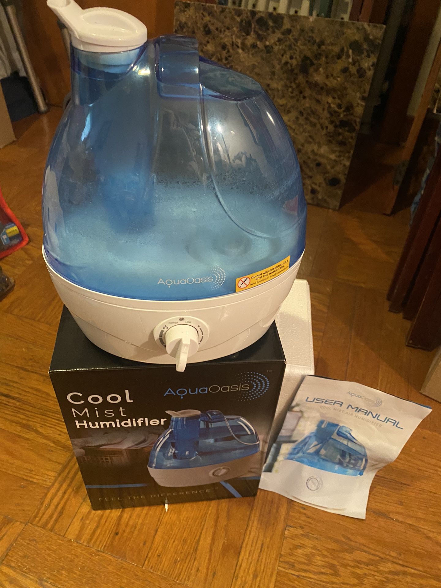 AquaOasis™ Cool Mist Humidefier (2.2L Water Tank) Quiet Ultrasonic Humidifiers