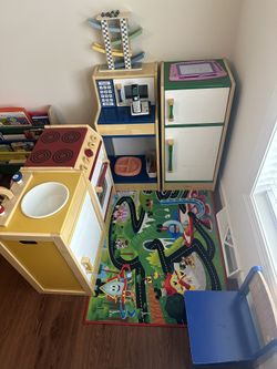 Kids Kitchen Set Hardwood