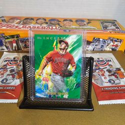 Mike Trout. 2020 Topps Inception. #100 Green. Thick Cut. MLB. Los Angeles Angels
