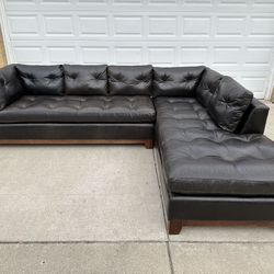 Arhaus Garner Leather Sectional-FREE DELIVERY