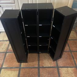 Black DVD cabinet holds over 150 DVDs- Boynton Beach
