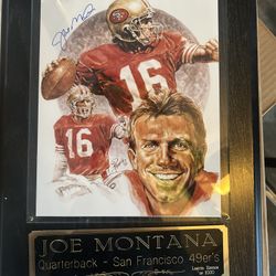 Signed Sports Memorabilia – Joe Montana, Tom Seaver, Jose Canseco Framed Autographs