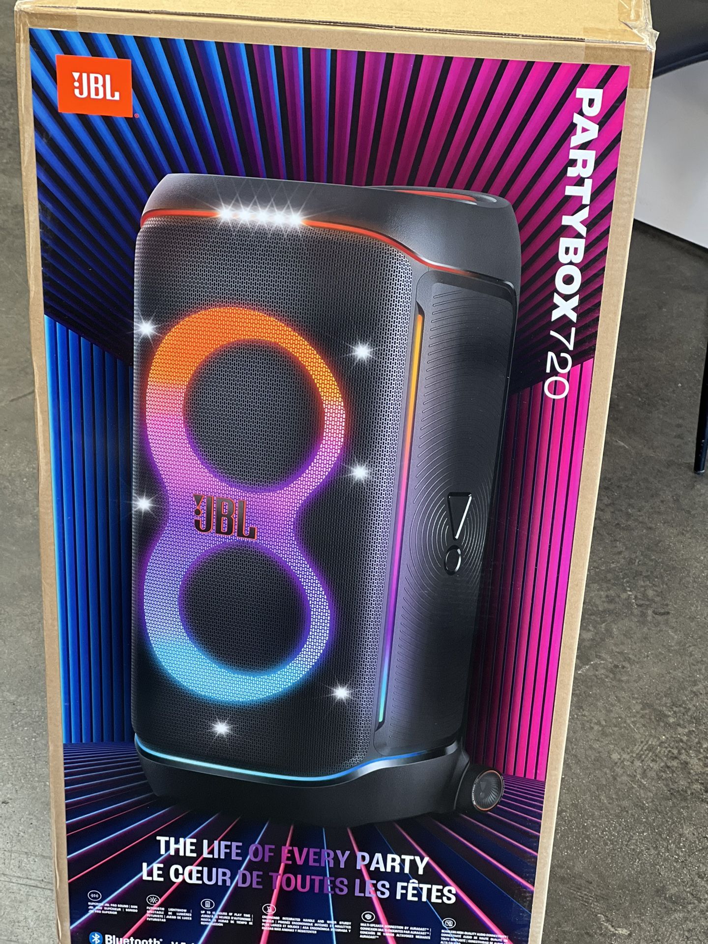 JBL PartyBox 720 800W Wireless Speaker 2025