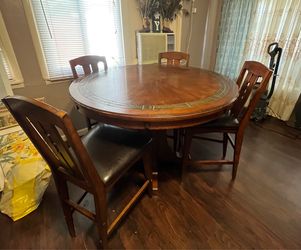 Tall table with 4 chairs
