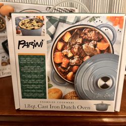 *New in Box* Parini Cast Iron 1.8 Quart Enameled Dutch Oven