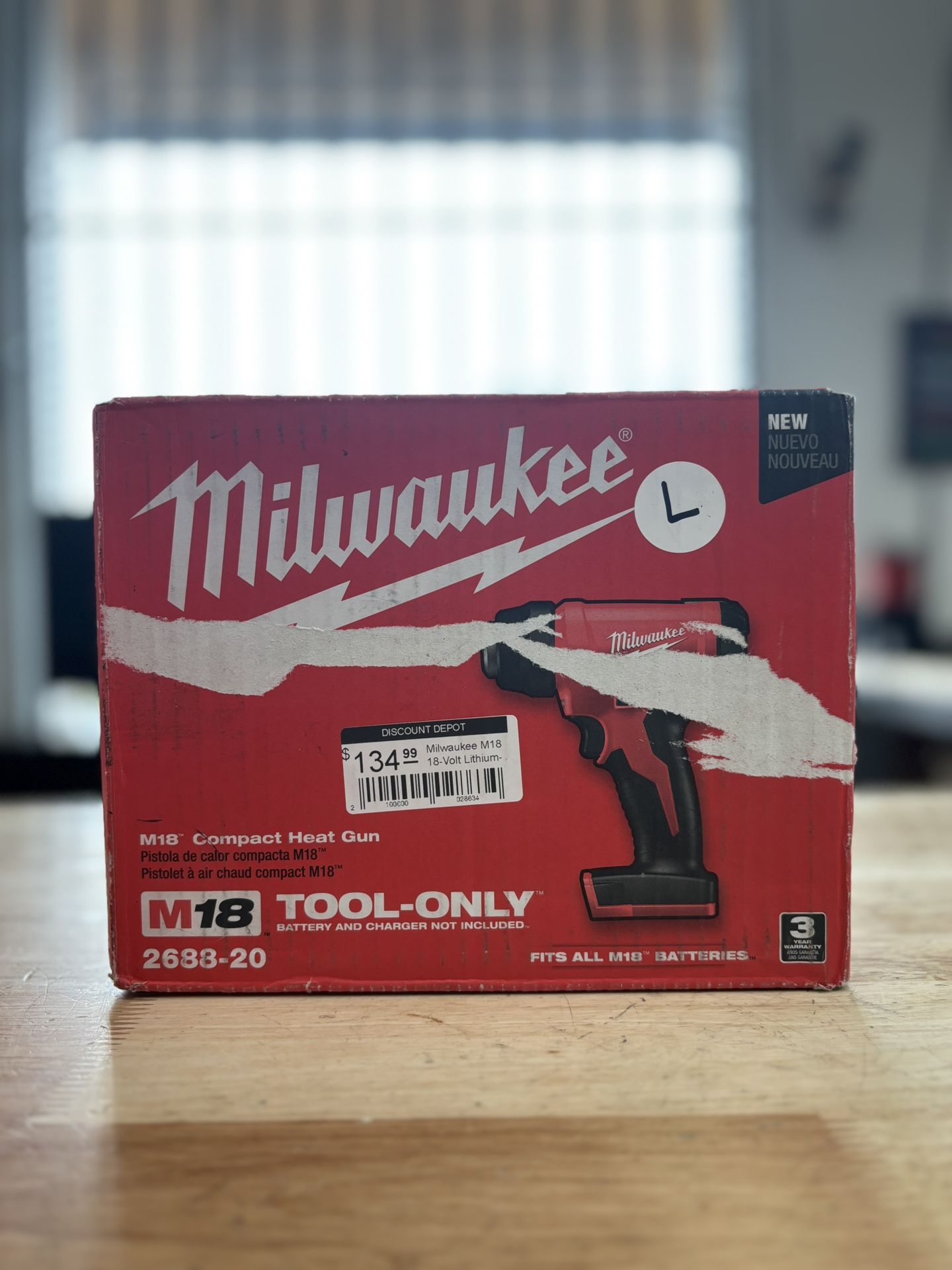 Milwaukee M18 18-Volt Lithium-Ion Cordless Compact Heat Gun (Tool-Only) (New)