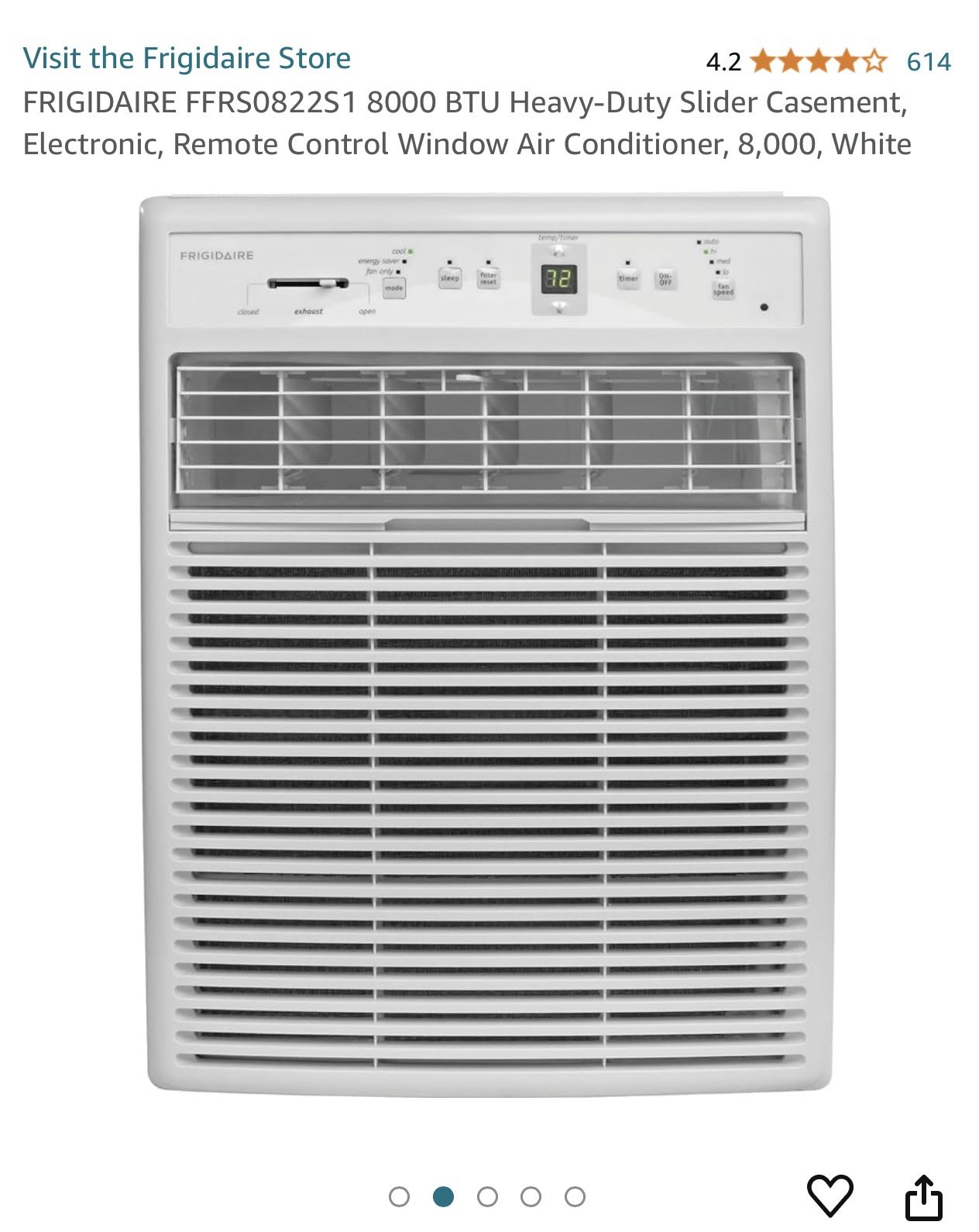 Frigidaire 8,000 BTU Slider Window AC Unit