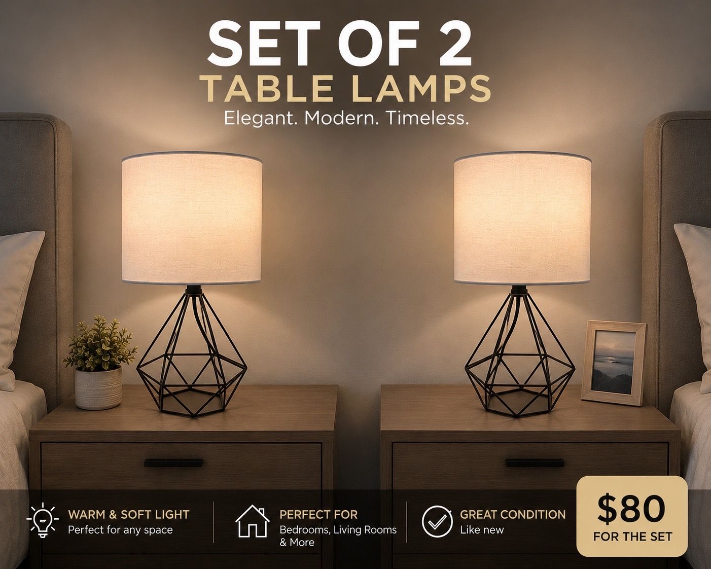 Table Lamps (set with 2)
