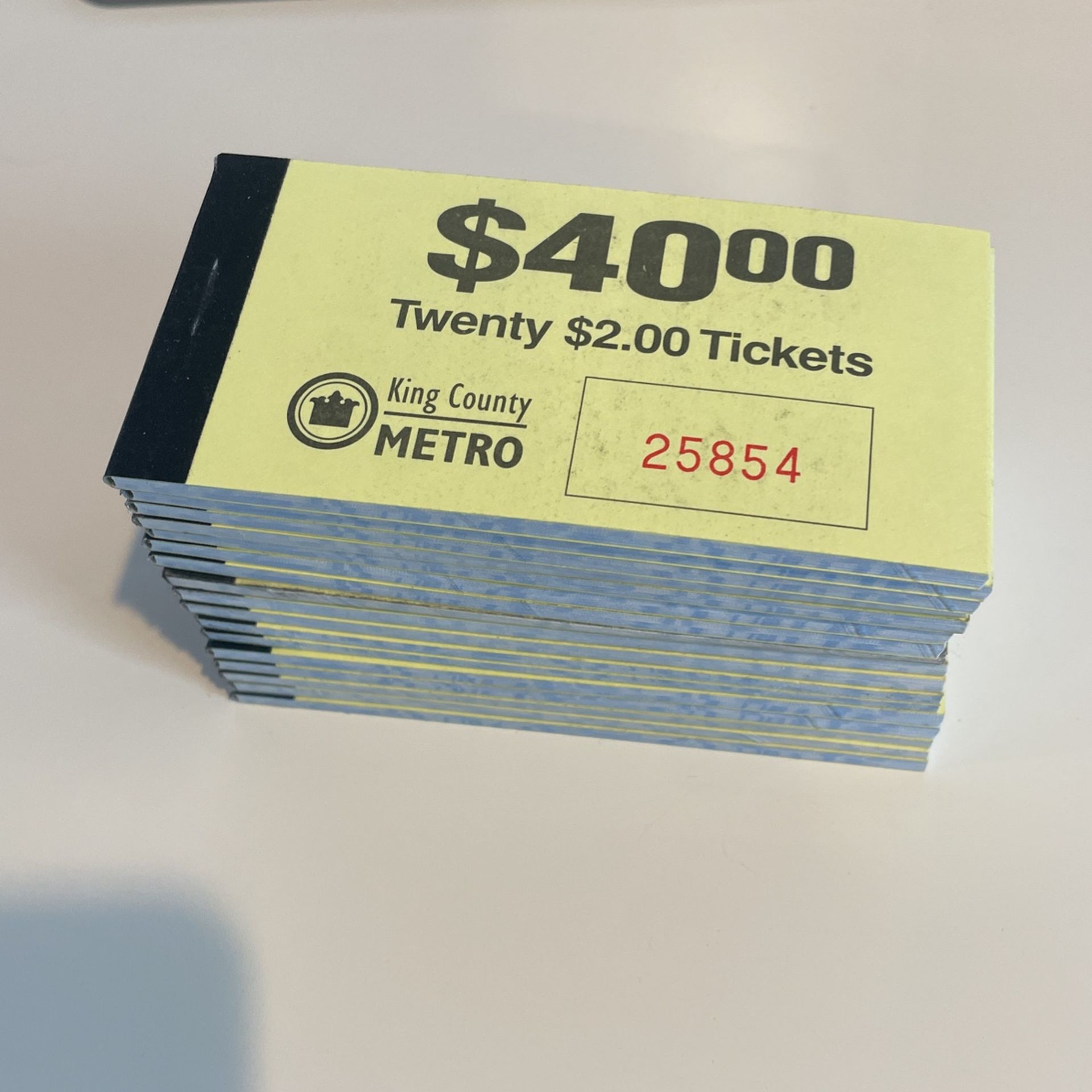 $680 In King County Metro Tickets