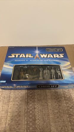 Star Wars two attack of the clones chess set!