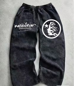 Hellstar Studios Sweatpants Washed Black