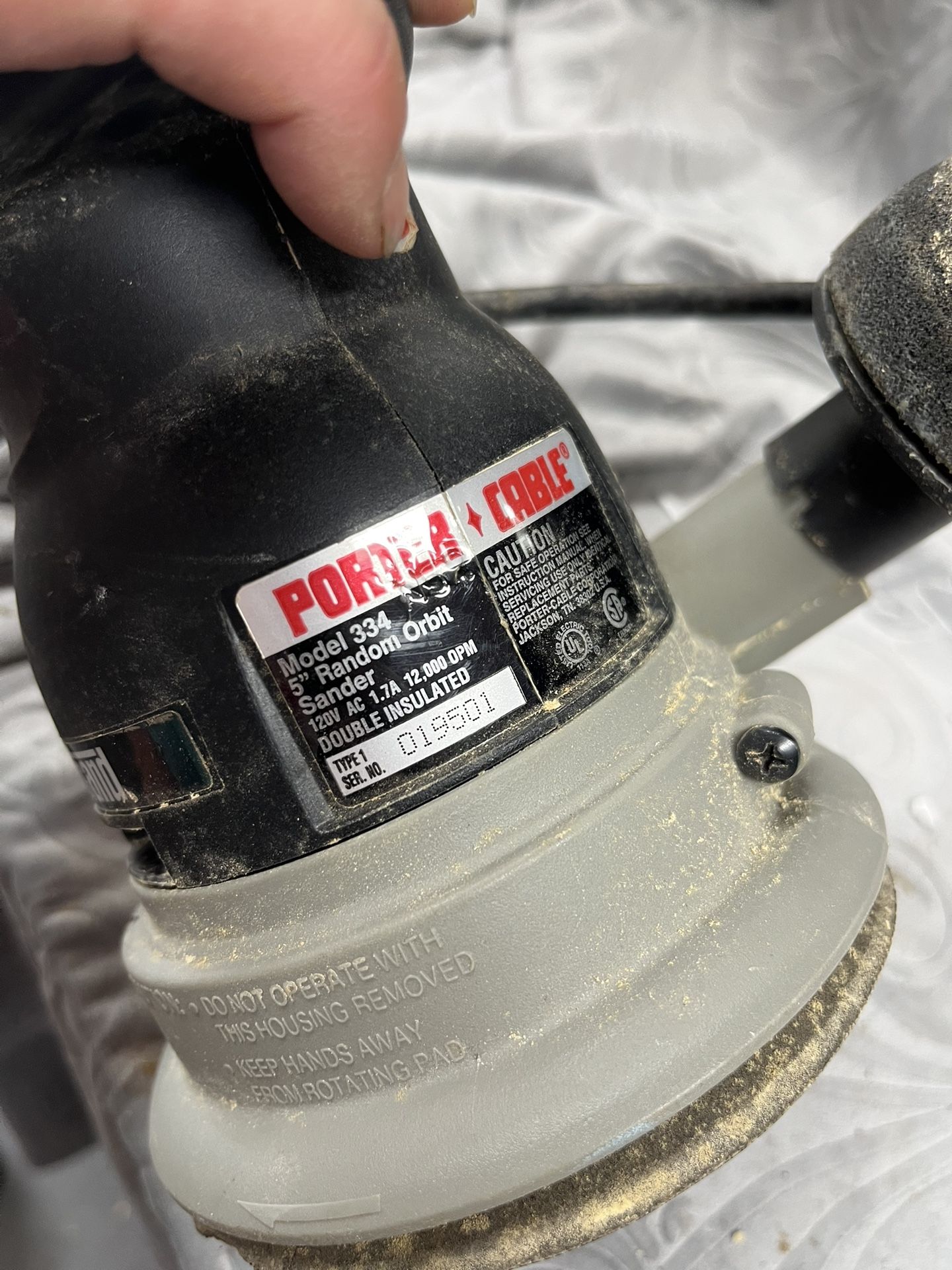 Porter Cable Brand "quick Sand" sander Corded