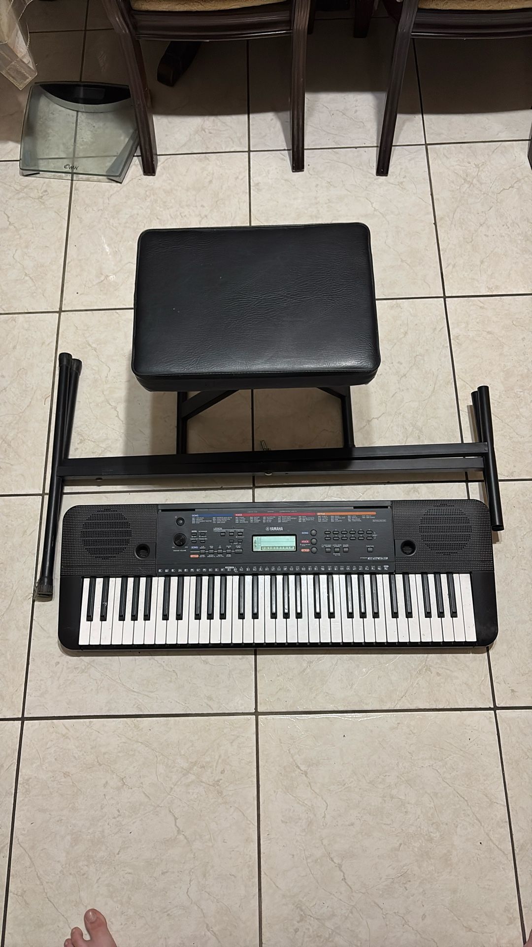 Yamaha Piano, Piano Stool, Piano Stand