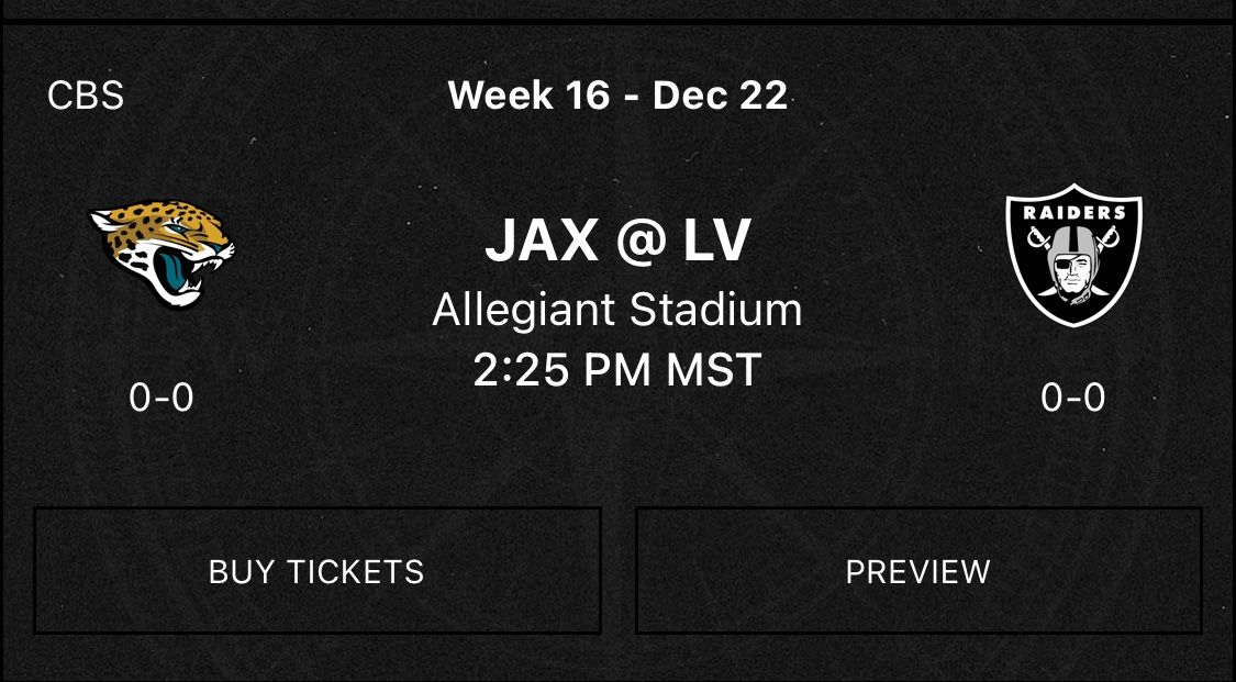 At Raiders (in Vegas)