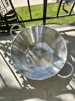 22” Stainless Steel Cazo for Carnitas 