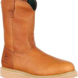 NEW SZ 10.5 Men Work Boots GEORGIA BOOT Wedge Steel Toe Safety Boot