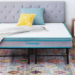 King Size: linenspa 8 inch memory foam and spring hybrid mattress