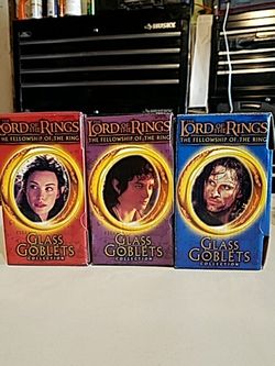 The Lords of the Ring glass goblets collection $35 for all three