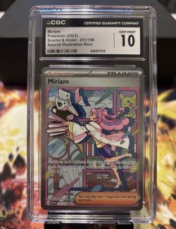 2023 Pokémon Scarlet & Violet Miriam SIR 251/198 - CGC 10 Gem Mint.