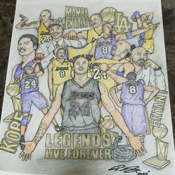 Kobe Bryant sketches!!