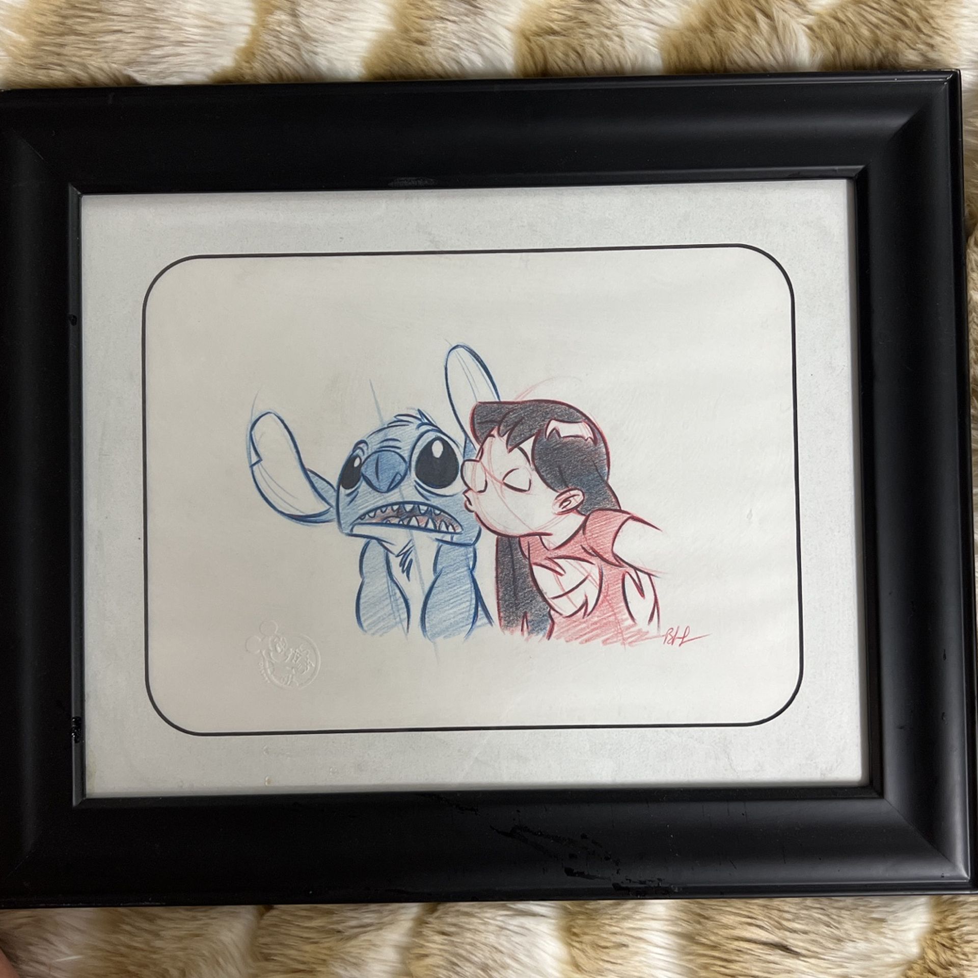 LILO And Stitch Picture Frame With Disney Stamp