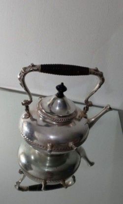 ANTIQUE MANNING BROWN & CO SILVER PLATE TEAPOT