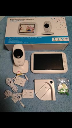 New!! Wireless digital video baby monitor with 7" TFT LCD monitor... $100