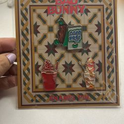 Bad Bunny Enamel Pins