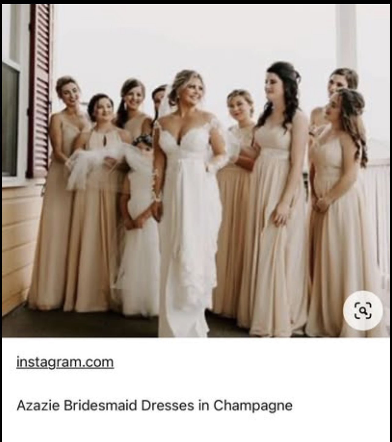  Bridesmaid / Wedding Party Dress Azazie - Size 4A - Parker Dress in Champagne With Pockets
