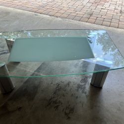 Glass Coffee And Table